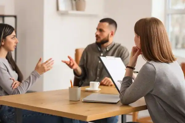 Image of couple access free mediation using family mediation voucher scheme Birtley